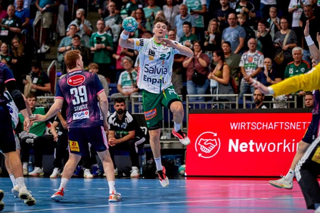 Oskar Sunnefeldt FRISCH AUF Göppingen 27 TSV Hannover Burgdorf vs. FRISCH AUF Göppingen, Handball Bundesliga, HBL, 2026–2027 season, September 27, 2026 Press photo by Jan Frederic Helbig TSV Hannover Burgdorf vs. FRISCH AUF Goeppingen, Handball Bundesliga, HBL, ZAG Arena, Opel Handball Bundesliga, 2026–2027 season, September 27, 2026, Hannover Copyright: xEibner-Pressefoto Jan-FredericxHelbigx EP_JHG