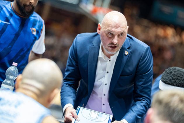 Przemyslaw Frasunkiewicz, Head Coach of the Rostock Seawolves (GER), Basketball: Löwen Braunschweig vs. Rostock Seawolves, Basketball, easyCredit BBL, Week 3, 2026-27 Season, September 27, 2026 GER, Basketball: Löwen Braunschweig vs. Rostock Seawolves, Basketball, easyCredit BBL, Week 3, 2026–27 Season, September 27, 2026 Braunschweig Copyright: xEibner-Pressefoto DanielxREINELTx EP_DRT