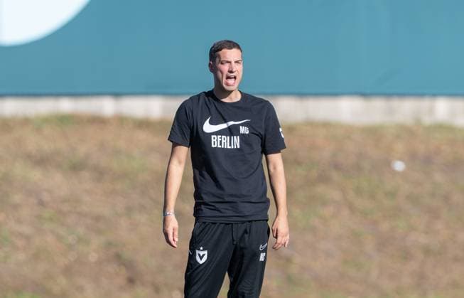 Soccer, Women s, 2026–2027 Season, DFB Cup First Round, FC Viktoria 89 Berlin vs. Bayer Leverkusen, Coach Miren Catovic, FC Viktoria 1889 Berlin, September 27, 2026, Copyright: xMatthiasxKochx