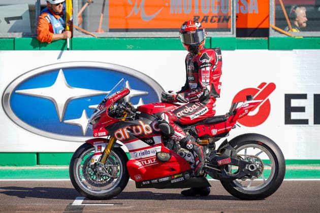 WorldSBK - EICMA Italian Round - Sunday Iker Lecuona of Spain rides a Ducati Panigale V4R ( 7) for Aruba.it Racing - Ducati during the 10th round of WorldSBK, the EICMA Italian round, at the Cremona Circuit Angelo Bergamonti in San Martino del Lago, Italy, on September 27, 2026. San Martino del Lago Italy Italy  Copyright: xLucaxRossinix originalFilename:rossini-worldsbk260927_npgXq.jpg