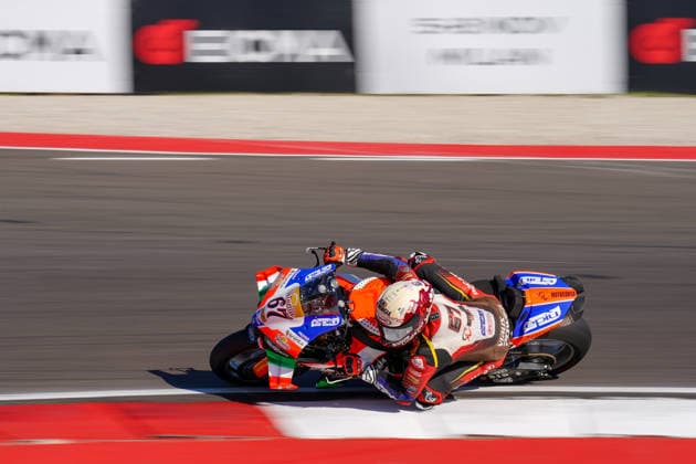 WorldSBK - EICMA Italian Round - Sunday Alberto Surra of Italy rides a 67 Ducati Panigale V4R for Motocorsa Racing during the 10th round of WorldSBK, the EICMA Italian round, at the Cremona Circuit Angelo Bergamonti in San Martino del Lago, Italy, on September 27, 2026. San Martino del Lago Italy Italy  Copyright: xLucaxRossinix originalFilename:rossini-worldsbk260927_npi1r.jpg