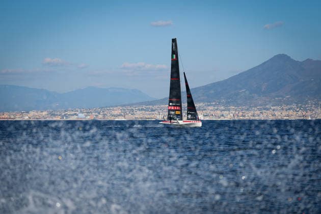 Team Luna Rossa during the pre-regattas of the Louis Vuitton 38th America s Cup, Naples, Italy, September 27, 2026  Copyright: xAlessandroxGarofalo LaPressex