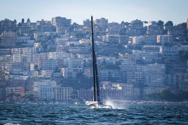 Team Luna Rossa during the pre-regattas of the Louis Vuitton 38th America s Cup, Naples, Italy, September 27, 2026  Copyright: xAlessandroxGarofalo LaPressex