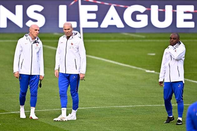 Belgium v France - UEFA Nations League 2026 Media Activities 27 09 2026 BRUSSELS, BELGIUM - SEPTEMBER 27 : Zidane Zinedine head coach of France pictured during a training session ahead of the UEFA Nations League tournament league phase matchday 2 group A1 match between Belgium and France on September 27, 2026 in Brussels, Belgium, 27 09 2026 Brussels Belgium  Copyright: xTomasxSiskx