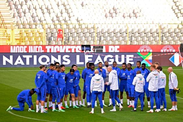 Belgium v France - UEFA Nations League 2026 Media Activities 27 09 2026 BRUSSELS, BELGIUM - SEPTEMBER 27 : team France pictured during a training session ahead of the UEFA Nations League tournament league phase matchday 2 group A1 match between Belgium and France on September 27, 2026 in Brussels, Belgium, 27 09 2026 Brussels Belgium  Copyright: xTomasxSiskx
