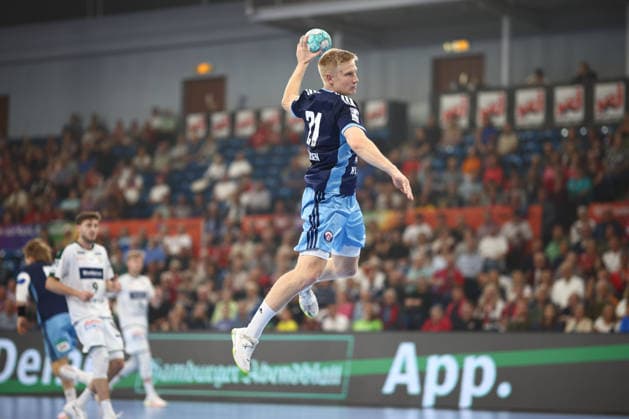 Handball Bundesliga HBL 2026 2027 - 27.09.2026 - Handball Club Hamburg HCH vs HSG Wetzlar . Frederik Bo Andersen ( HC Hamburg )