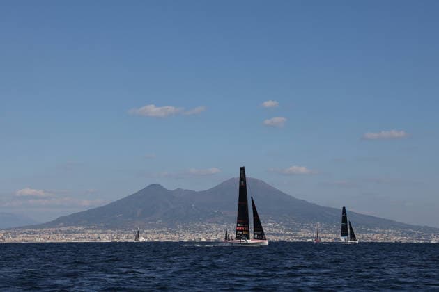 Team Luna Rossa during the pre-regattas of the Louis Vuitton 38th America s Cup, Naples, Italy, September 27, 2026  Copyright: xAlessandroxGarofalo LaPressex