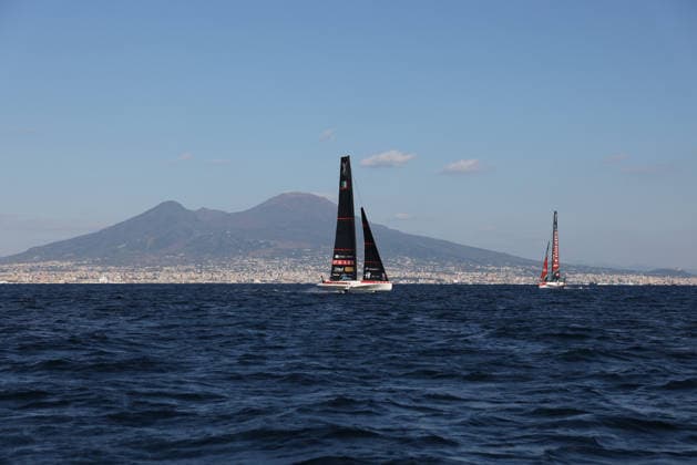 Team Luna Rossa during the pre-regattas of the Louis Vuitton 38th America s Cup, Naples, Italy, September 27, 2026  Copyright: xAlessandroxGarofalo LaPressex