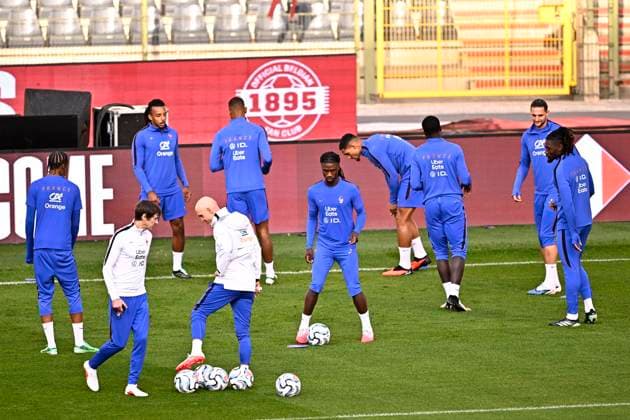 Belgium v France - UEFA Nations League 2026 Media Activities 27 09 2026 BRUSSELS, BELGIUM - SEPTEMBER 27 : players of France pictured during a training session ahead of the UEFA Nations League tournament league phase matchday 2 group A1 match between Belgium and France on September 27, 2026 in Brussels, Belgium, 27 09 2026 Brussels Belgium  Copyright: xTomasxSiskx