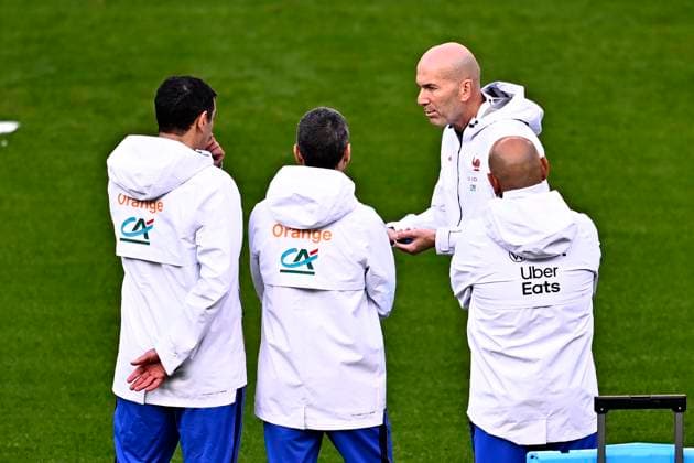 Belgium v France - UEFA Nations League 2026 Media Activities 27 09 2026 BRUSSELS, BELGIUM - SEPTEMBER 27 : Zidane Zinedine head coach of France pictured during a training session ahead of the UEFA Nations League tournament league phase matchday 2 group A1 match between Belgium and France on September 27, 2026 in Brussels, Belgium, 27 09 2026 Brussels Belgium  Copyright: xTomasxSiskx