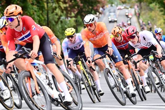 UCI 2026 Road World Championship, WM, Weltmeisterschaft Montreal 27 09 2026 MONTREAL, CANADA - SEPTEMBER 27 : Van Der Poel Mathieu (NED) during the Men Elite cycling road race of the 2026 UCI Road World Championships 93th edition an UCI World Championships cycling race of 273.4 km with start in Montreal and finish in Montreal on September 27, 2026 in Montreal, Canada, 27 09 2026 Montreal Canada  Copyright: xPeterxDexVoechtx