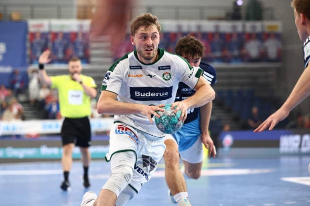 Handball Bundesliga HBL 2026 2027 - 27.09.2026 - Handball Club Hamburg HCH vs HSG Wetzlar . Niklas Theiss ( Wetzlar )