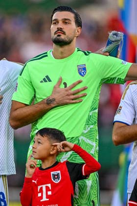 SOCCER - NL, AUT vs KOS VIENNA,AUSTRIA,27.SEP.26 - SOCCER - UEFA Nations League, OEFB international match, Länderspiel, Nationalmannschaft Austria vs Kosovo. Image shows Arijanet Muric (KOS).  GEPAxpictures xAvnixRetkoceri