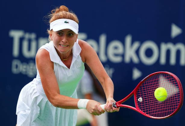 Ankara Open WTA, Tennis Damen 125 Tennis Tournament ANKARA, TURKIYE - SEPTEMBER 27: Turkish tennis player Berfu Cengiz competes against her Serbian opponent Teodora Kostovic in the singles final of the Ankara Open WTA 125 tennis tournament hosted by Topspin Tennis Academy Bilkent in Ankara, Turkiye, on September 27, 2026. Evrim Aydin Anadolu Ankara Turkey. Editorial use only. Please get in touch for any other usage.  Copyright: x2026xAnadoluxEvrimxAydinx