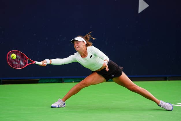 Ankara Open WTA, Tennis Damen 125 Tennis Tournament ANKARA, TURKIYE - SEPTEMBER 27: Teodora Kostovic of Serbia returns a shot against her Turkish opponent Berfu Cengiz during the singles final of the Ankara Open WTA 125 tennis tournament hosted by Topspin Tennis Academy Bilkent in Ankara, Turkiye, on September 27, 2026. Evrim Aydin Anadolu Ankara Turkey. Editorial use only. Please get in touch for any other usage.  Copyright: x2026xAnadoluxEvrimxAydinx