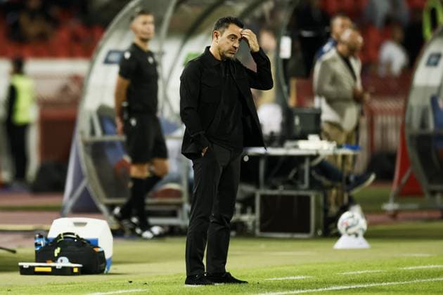 BELGRADE - Netherlands coach Xavi Hernandez reacts after the 1-1 draw in the UEFA Nations League match between Serbia and Germany at the Rajko MitiÄ‡ Stadium on September 27, 2026, in Belgrade. ANP KOEN VAN WEEL xVIxANPxSportx xxANPxIVx 570427666 originalFilename: 570427666.jpg
