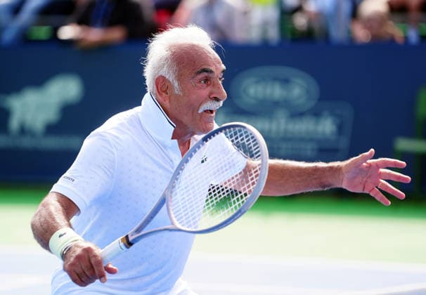 Ankara Open WTA, Tennis Damen 125 Tennis Tournament ANKARA, TURKIYE - SEPTEMBER 27: Former professional tennis player Mansour Bahrami, also known as the King of Trick Shots, takes part in an exhibition match during the Turk Telekom Ankara Open WTA 125 tennis tournament in Ankara, Turkiye, on September 27, 2026. Evrim Aydin Anadolu Ankara Turkey. Editorial use only. Please get in touch for any other usage.  Copyright: x2026xAnadoluxEvrimxAydinx