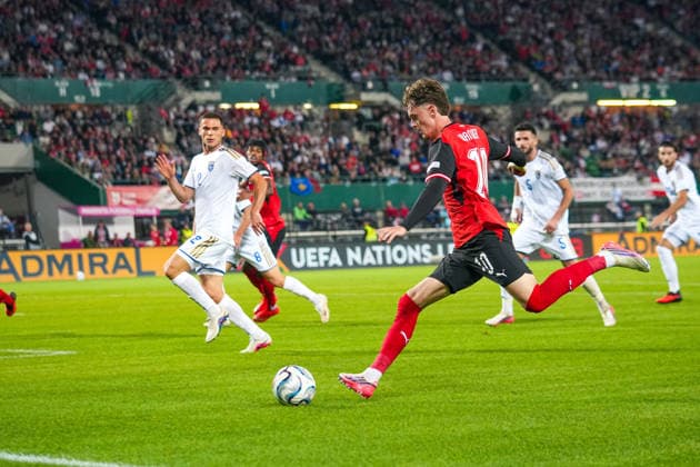 Soccer: Austria National Team, UEFA Nations League 2026–2027, League B, Group B3, Matchday 2, September 27, 2026: Austria (ÖFB) vs. Kosovo (FFK), Ernst Happel Stadium, Vienna, Austria; Paul Wanner, Austria, 10 Copyright: xLukasxBierederx