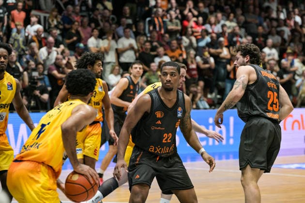 easyCredit Basketball Bundesliga, Matchday 3, Niners Chemnitz vs. Phoenix Hagen, September 27,2026, starting at 4:30 p.m., Chemnitz, Chemnitz Arena. Pictured: No. 22 Nighaeal Ceaser. easyCredit Basketball Bundesliga, Matchday 3, Niners Chemnitz vs. Phoenix Hagen, Chemnitz, Saxony, Germany Copyright: xEHLxMedia MichelxKöhlerx 20262709-Niners-Chemnitz-Phoenix-Hagen_108