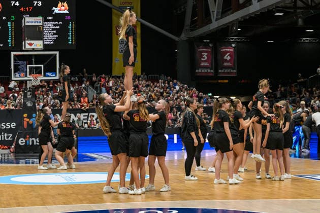 easyCredit Basketball Bundesliga, Matchday 3, Niners Chemnitz vs. Phoenix Hagen, September 27, 2026, starting at 4:30 p.m., Chemnitz, Chemnitz Arena. Pictured: Niners Chemnitz cheerleaders. easyCredit Basketball Bundesliga, Matchday 3, Niners Chemnitz vs. Phoenix Hagen, Chemnitz, Saxony, Germany Copyright: xEHLxMedia MichelxKöhlerx 20262709-Niners-Chemnitz-Phoenix-Hagen_127