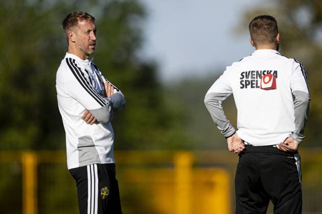 STOCKHOLM, SWEDEN - SEPTEMBER 27: Headcoach Graham Potter of Sweden during the training session on Bosön ahead of the Nations league soccer game between Sweden and Poland on Strawberry Arena in Stockholm, Sweden on September 27. Copyright: xPhilipxKangasx xSPPx Sportspressphoto_SPR241231