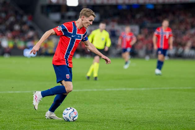 260927 Martin Ødegaard of Norway during the Nations League soccer match between Norway and Portugal on September 27, 2026, in Oslo. Photo by Marius Simensen, BILDBYRAN COP 238 VG1010 bbeng soccer football fotball Nations League international match Norway Portugal  Copyright: MARIUSxSIMENSEN BB260927ZM032