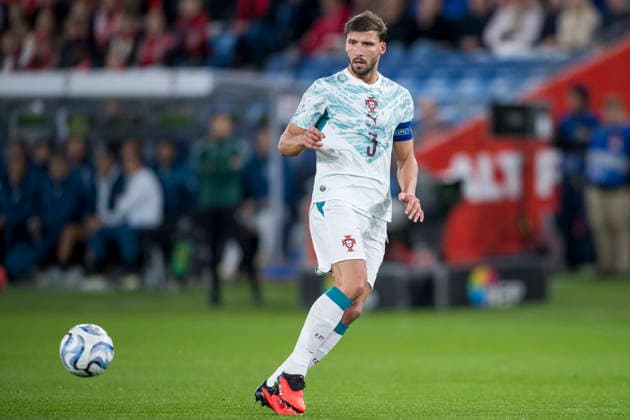 260927 Ruben Dias of Portugal during the Nations League soccer match between Norway and Portugal on September 27, 2026, in Oslo. Photo by Marius Simensen. BILDBYRAN COP 238 VG1010 bbeng soccer football fotball Nations League international match Norway Portugal  Copyright: MARIUSxSIMENSEN BB260927ZT024