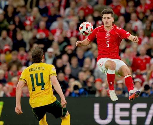 RECORD DATE NOT STATED Football - UEFA Nations League - Group A4 - Denmark v Wales COPENHAGEN, DENMARK - Sunday, September 27, 2026: Denmark s Joakim Maehle during the UEFA Nations League Group A4 Matchday 2 match between Denmark and Wales at the Parken Stadium. Denmark won 2-0. (Photo by Amanda McMaster Propaganda) COPENHAGEN Parken Stadium COPENHAGEN DENMARK  Copyright: xAmandaxMcMasterx 2026-09-27-Denmark_v_Wales-057