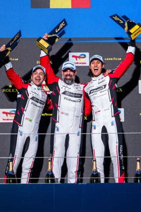 FIA WEC - 6 HOURS OF FUJI 2026 32 FARFUS Augusto (bra), GELAEL Sean (idn), LEUNG Darren (gbr), Team WRT, BMW M4 GT3 Evo 32, LM GT3, action, podium, during the 6 Hours of Fuji 2026, 6th round of the 2026 FIA World Endurance Championship, from September 25 to 27, 2026 on the Fuji Speedway in Oyama, Shizuoka, Japan - Copyright: xAndreaxLorenzinax