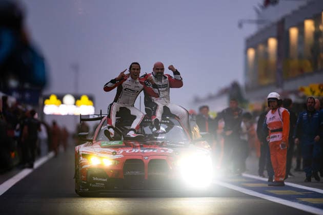 FIA WEC - 6 HOURS OF FUJI 2026 32 FARFUS Augusto (bra), GELAEL Sean (idn), LEUNG Darren (gbr), Team WRT, BMW M4 GT3 Evo 32, LM GT3, arrival zone winners during the 6 Hours of Fuji 2026, 6th round of the 2026 FIA World Endurance Championship, from September 25 to 27, 2026 on the Fuji Speedway in Oyama, Shizuoka, Japan - OyamaJapan Copyright: xMariusxHeckerx