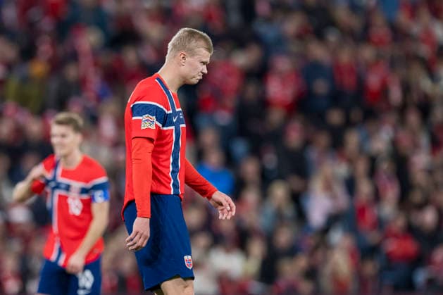 September 27, 2026: Erling Braut Haaland of Norway during the Nations League soccer match between Norway and Portugal on September 27, 2026 in Oslo. Photo by Vegard Grott, BILDBYRAN, code VG VG1010 bbeng soccer football fotball Nations League international match Norway Portugal  Copyright: VEGARDxGRoTT BB260927VG041