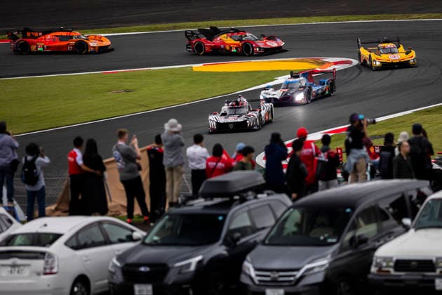 FIA WEC - 6 HOURS OF FUJI 2026 94 DUVAL Loïc (fra), JAKOBSEN Malthe (dnk), POURCHAIRE Thà o (fra), Peugeot TotalEnergies, Peugeot 9X8 94, Hypercar, 15 MAGNUSSEN Kevin (dnk), MARCIELLO Raffaele (swi), VANTHOOR Dries (bel), BMW M Team WRT, BMW M Hybrid V8 15, Hypercar, 83 HANSON Phil (gbr), KUBICA Robert (pol), YE Yifei (chn), AF Corse, Ferrari 499P 83, Hypercar, 51 CALADO James (gbr), GIOVINAZZI Antonio (ita), PIER GUIDI Alessandro (ita), Ferrari AF Corse, Ferrari 499P 51, Hypercar, 17 DERANI Pipo (bra), JAUBERT Mathys (fra), LOTTERER Andrà (ger), Genesis Magma Racing, Genesis GMR-001 17, Hypercar, action during the 6 Hours of Fuji 2026, 6th round of the 2026 FIA World Endurance Championship, from September 25 to 27, 2026 on the Fuji Speedway in Oyama, Shizuoka, Japan - OyamaJapan Copyright: xTHOMASxFENETREx