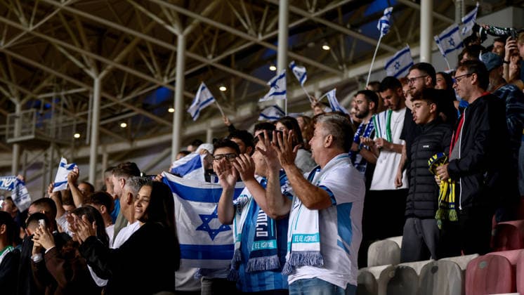 UEFA Nations League Group Stage, Nagyerdei Stadion, Debrecen, Hungary 27 9 2026 Israel vs Republic of Ireland A view of Israel fans ahead of the match A view of Israel fans ahead of the match 27 9 2026  Copyright: xx 0NIK3577