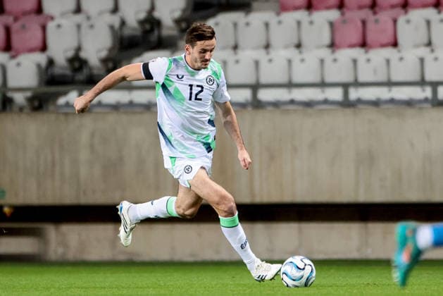 UEFA Nations League Group Stage, Nagyerdei Stadion, Debrecen, Hungary 27 9 2026 Israel vs Republic of Ireland Ireland s Liam Kitching Liam Kitching 27 9 2026  Copyright: xx 0NIK3641