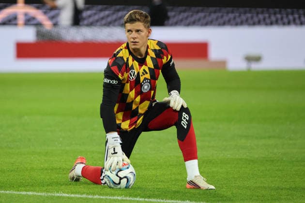 September 27, 2026, Soccer, Men s, 2027 UEFA Nations League, Germany vs. Greece, Finn Dahmen, Germany, Augsburg, WWK Arena, Bavaria, Germany, DEU Copyright: xSebastianxBachx
