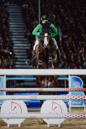 EQUESTRIAN - GCT, GP Vienna VIENNA,AUSTRIA,27.SEP.26 - EQUESTRIAN - Global Champions Tour, Grand Prix of Vienna. Image shows Christoph Obernauer (AUT) on Kleons Renegade.  GEPAxpictures xAlexanderxSolc