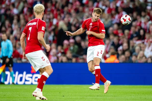 Denmark v Wales, UEFA Nations League, Copenhagen, Denmark Copenhagen, Denmark. 27th, September 2026. Joachim Andersen (2) of Denmark seen during the UEFA Nations League match between Denmark and Wales at Parken in Copenhagen. Denmark, Copenhagen, Parken  Copyright: xGonzalesxPhoto TobiasxJorgensenx