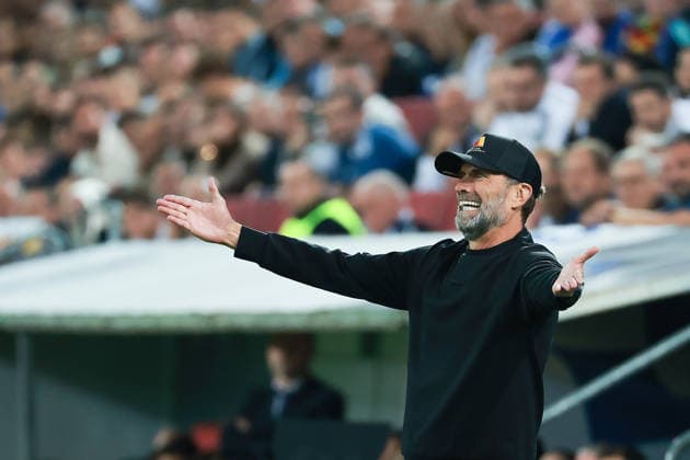 UEFA Nations League 26 27 Germany vs. Greece on September 27, 2026, at the WWK Arena in Augsburg; Coach Jürgen Juergen Jurgen Klopp of Germany reacts on the sideline MH