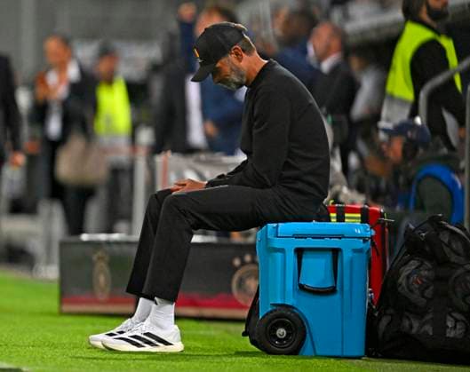 September 27, 2026, Soccer: UEFA Nations League 2026–2027, Matchday 2, Germany vs. Greece, at the WWK Arena in Augsburg; Germany s head coach, Jürgen Klopp, looks pensive