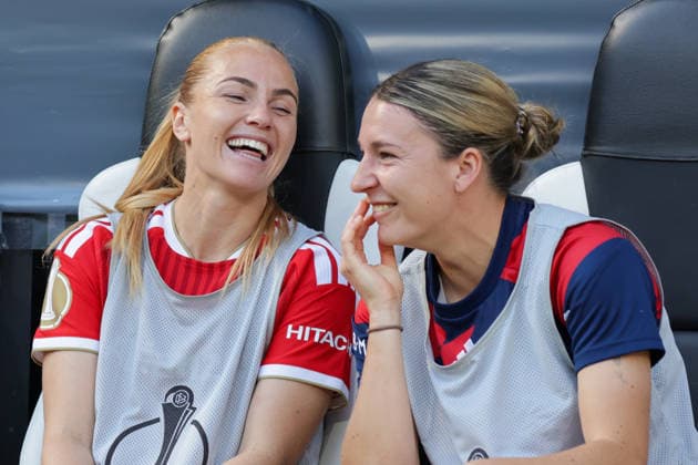 September 27, 2026, xgrfx, Women s DFB Cup First Round, Borussia Mönchengladbach vs. FC Bayern Munich, Glodis Viggosdottir, Barbara Dunst, FC Bayern Munich vs. Mönchengladbach
