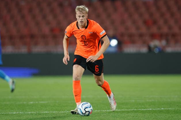 BELGRADE, SERBIA - SEPTEMBER 27: Jan Paul van Hecke of Netherlands during the UEFA Nations League match between Serbia and Netherlands at on September 27, 2026 in Belgrade, Serbia.  Copyright: xDijksxMedia MBxMediax