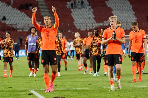 BELGRADE, SERBIA - SEPTEMBER 27: Virgil van Dijk of Netherlands Jan Paul van Hecke of Netherlands during the UEFA Nations League match between Serbia and Netherlands at on September 27, 2026 in Belgrade, Serbia.  Copyright: xDijksxMedia MBxMediax