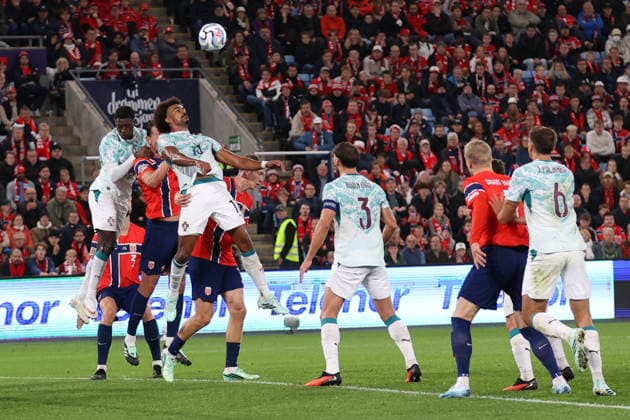 Oslo 27 September 2026: Renato Veiga of Portugal national team, Nationalteam in action during the UEFA Nations League match between Norway and Portugal at Ullevaal Stadion on September 27, 2026 in Oslo, Norway. Norway national team vs. Portugal national team - UEFA Nations League 2026 2027 Copyright: xx