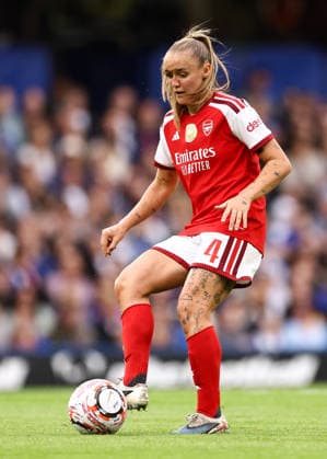 Chelsea gegen Arsenal Women, 27. September 2026, London, Women’s Super League: Chelsea gegen Arsenal. Georgia Stanway von Arsenal. Foto: Jacques Feeney. Offside, London, Großbritannien  Copyright: xJacquesxFeeneyx xOffsidexOffside