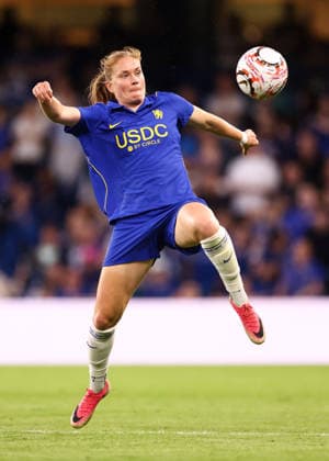 Chelsea gegen Arsenal Women, 27. September 2026, London Women’s Super League: Chelsea gegen Arsenal. Sjoeke Nusken von Chelsea. Foto: Jacques Feeney. Offside, London, Großbritannien  Copyright: xJacquesxFeeneyx xOffsidexOffside