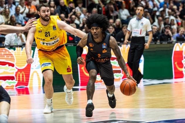 September 27, 2026, GER, BBL, easyCredit Basketball Bundesliga, Chemnitz, Niners Chemnitz vs. Phoenix Hagen, Stefan Smith (Niners Chemnitz), 2 Chemnitz Messe, Chemnitz, Saxony, Germany