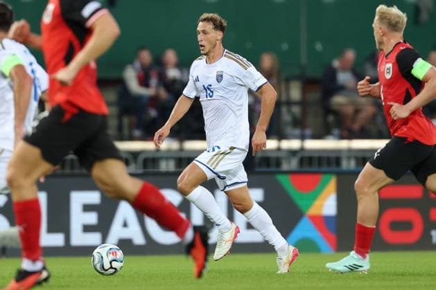 27.09.2026 - SOCCER - 2026 27 UEFA NATIONS LEAGUE, League B - Group B3, Round 2, Austria vs Kosovo Mergim Vojvoda (Kosovo) is in action Vienna Ernst-Happel-Stadion Vienna Austria Copyright: xYigitxOermexYigitxOermex