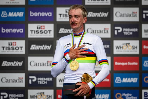 MCNULTY Brandon UCI Road Cycling World Championships Montreal Canada 2026 MCNULTY Brandon USA USA Winner First Place Award Ceremony Medal Ceremony Podium Landscape Format Landscape Event UCI Road Cycling World Championships Montreal Canada 2026 Category Cycling Road Cycling World Championships Elite Men Location North America Canada, Quebec, Montreal; Start: Brossard; Finish: Montreal; Road Race (RR); Distance: 273.4 km; Date: September 27, 2026 (Sunday); Day 7