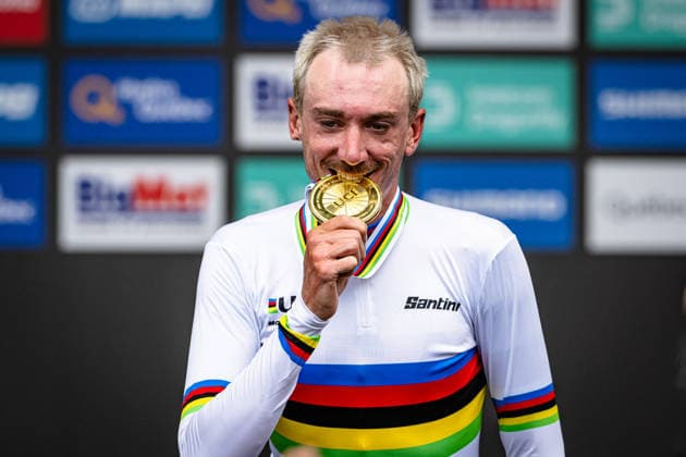MCNULTY Brandon UCI Road Cycling World Championships Montreal Canada 2026 MCNULTY Brandon USA USA Winner First Place Award Ceremony Medal Ceremony Podium Landscape Format Landscape Event UCI Road Cycling World Championships Montreal Canada 2026 Category Cycling Road Cycling World Championships Elite Men Location North America Canada, Quebec, Montreal; Start: Brossard; Finish: Montreal; Road Race (RR); Distance: 273.4 km; Date: September 27, 2026 (Sunday); Day 7