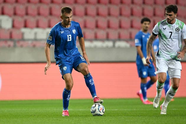 SOCCER - UEFA Nations League - Israel vs. Republic of Ireland Photo by IPA ABACAPRESS.COM89045663 - Nikita Stoinov (Israel) during the Nations League group stage, Matchday 2 between Israel and Ireland on September 27, 2026, at the Puskas Arena in Budapest, Hungary Debrecen Hungary  Copyright: xIPAxSport ABACAx